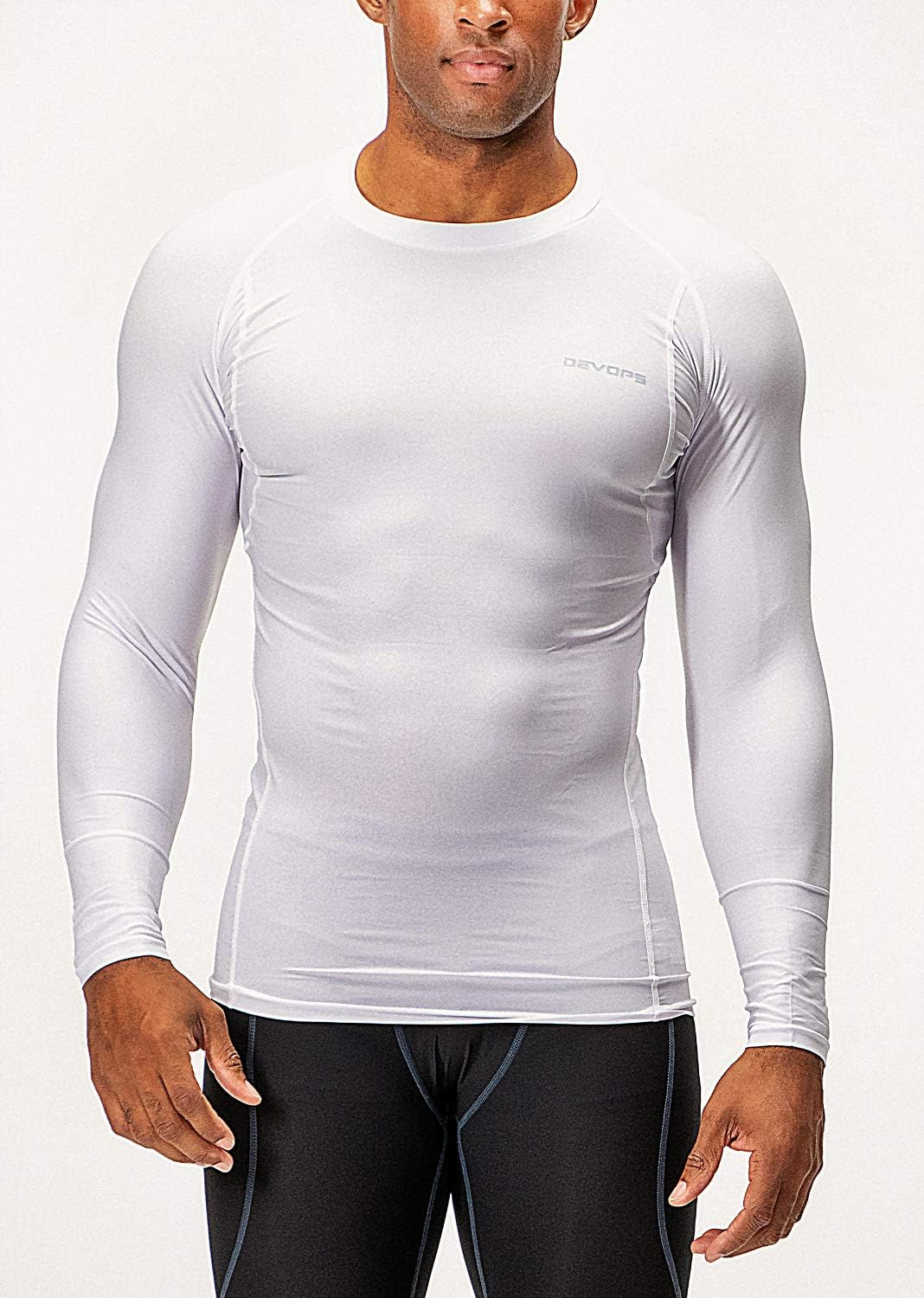 3 Pack Men'S UPF 50+ Long Sleeve Compression Shirts Quick Dry, Cool Gear for Garage Garden Gym Yard and Workouts