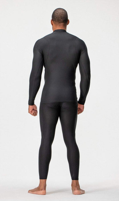 3 Pack Men'S Athletic Turtle Neck Long Sleeve Compression Shirts