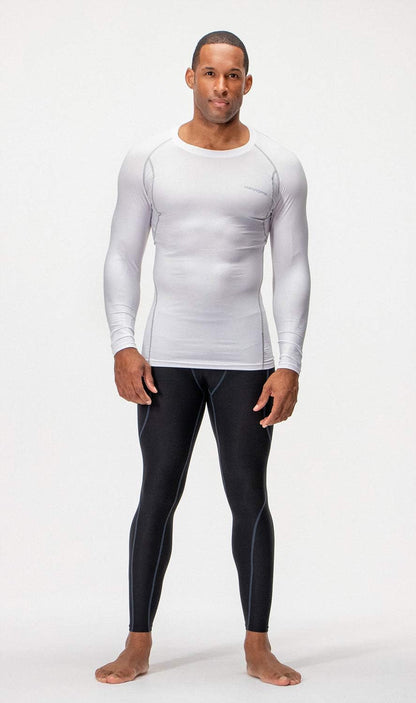 3 Pack Men'S UPF 50+ Long Sleeve Compression Shirts Quick Dry, Cool Gear for Garage Garden Gym Yard and Workouts